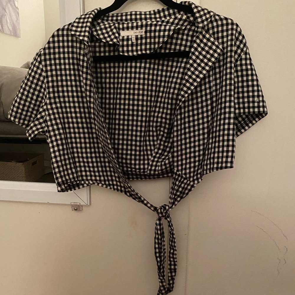 Gingham crop top
